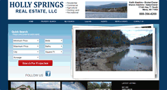 Desktop Screenshot of hollyspringsrealestate.com